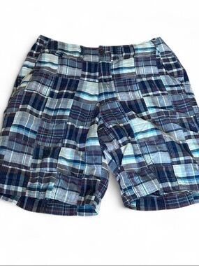 Plaid Patchwork Shorts